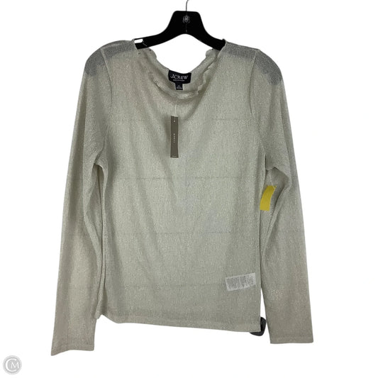 Top Long Sleeve Basic By J. Crew In Cream, Size: Xl