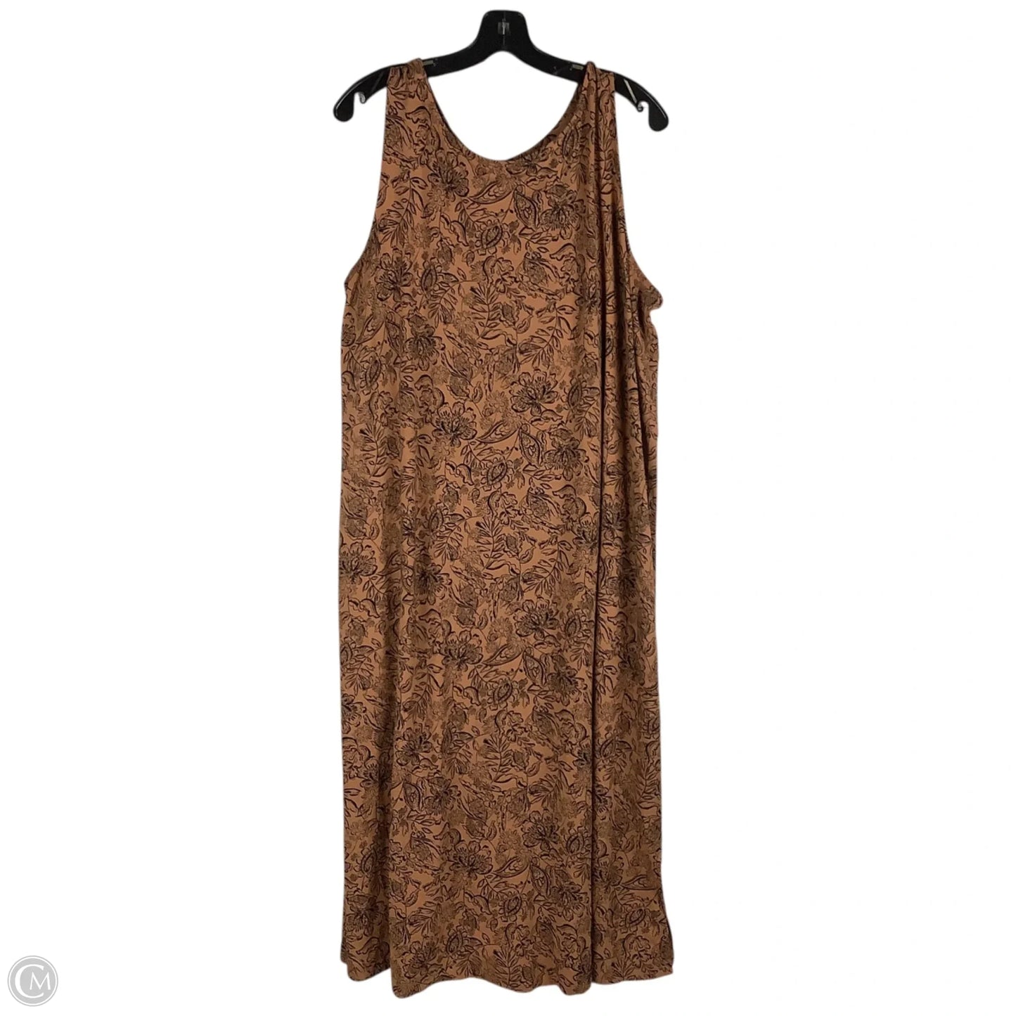 Dress Casual Maxi By J. Jill In Brown, Size: 2x