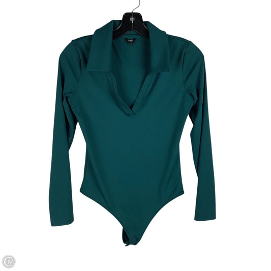 Bodysuit By Express In Green, Size: S