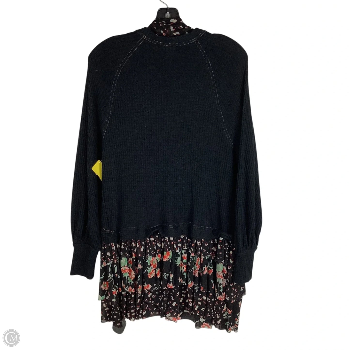 Top Long Sleeve By Free People In Black & Red, Size: Xs