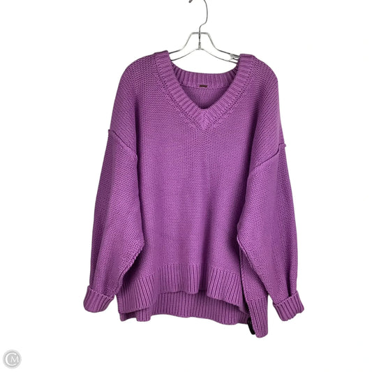 Sweater By Free People In Purple, Size: Estimated L