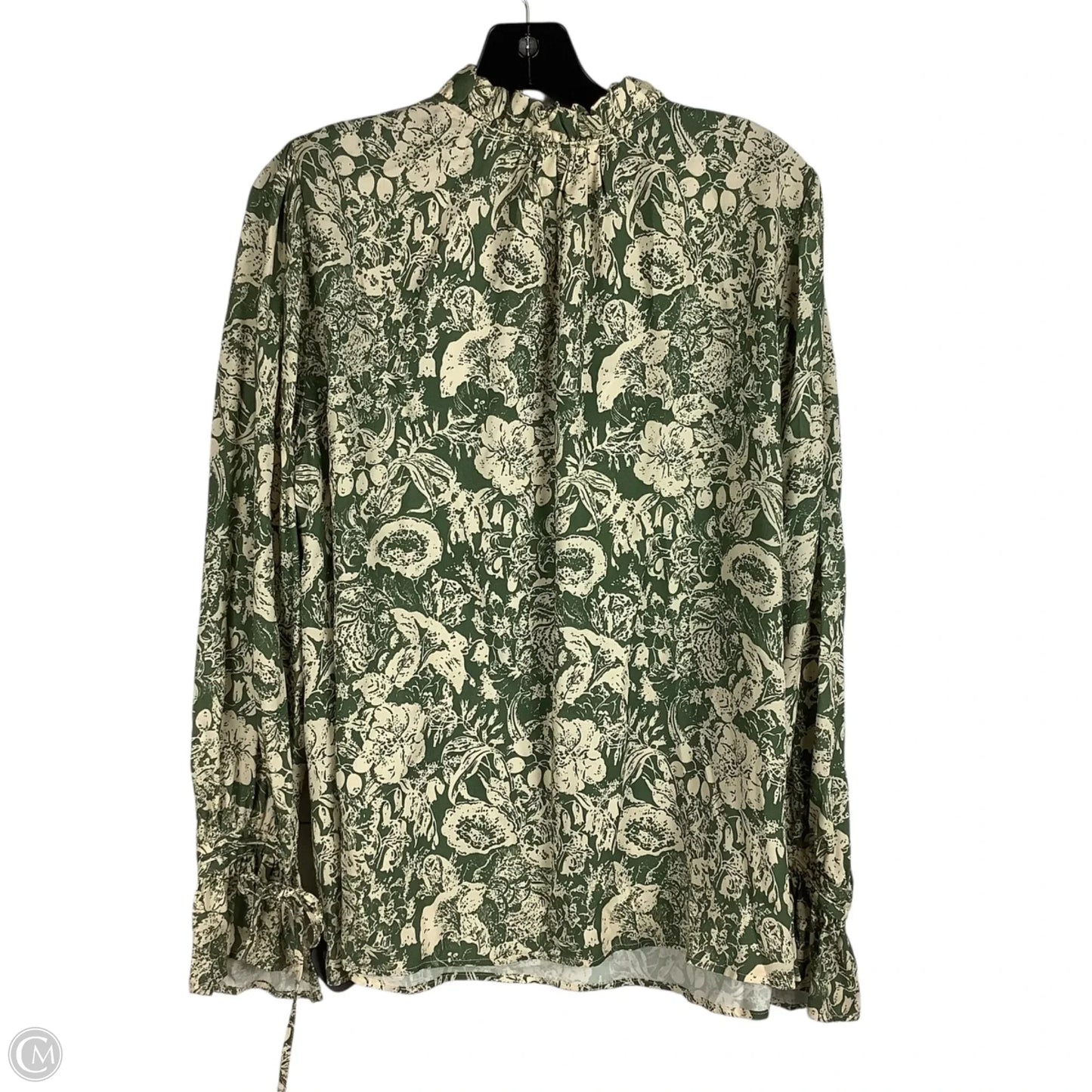 Top Long Sleeve By Julie Brown In Green, Size: L
