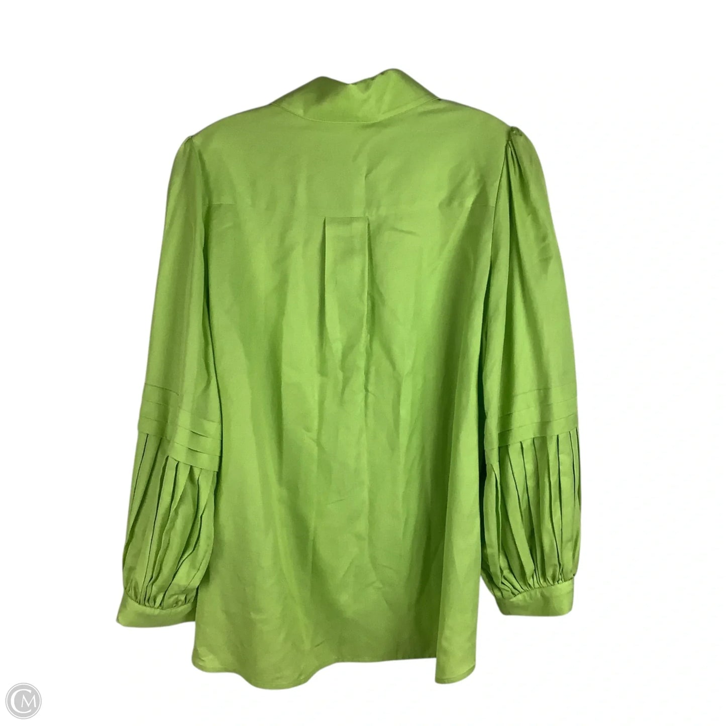 Top Long Sleeve By Cmc In Green, Size: M