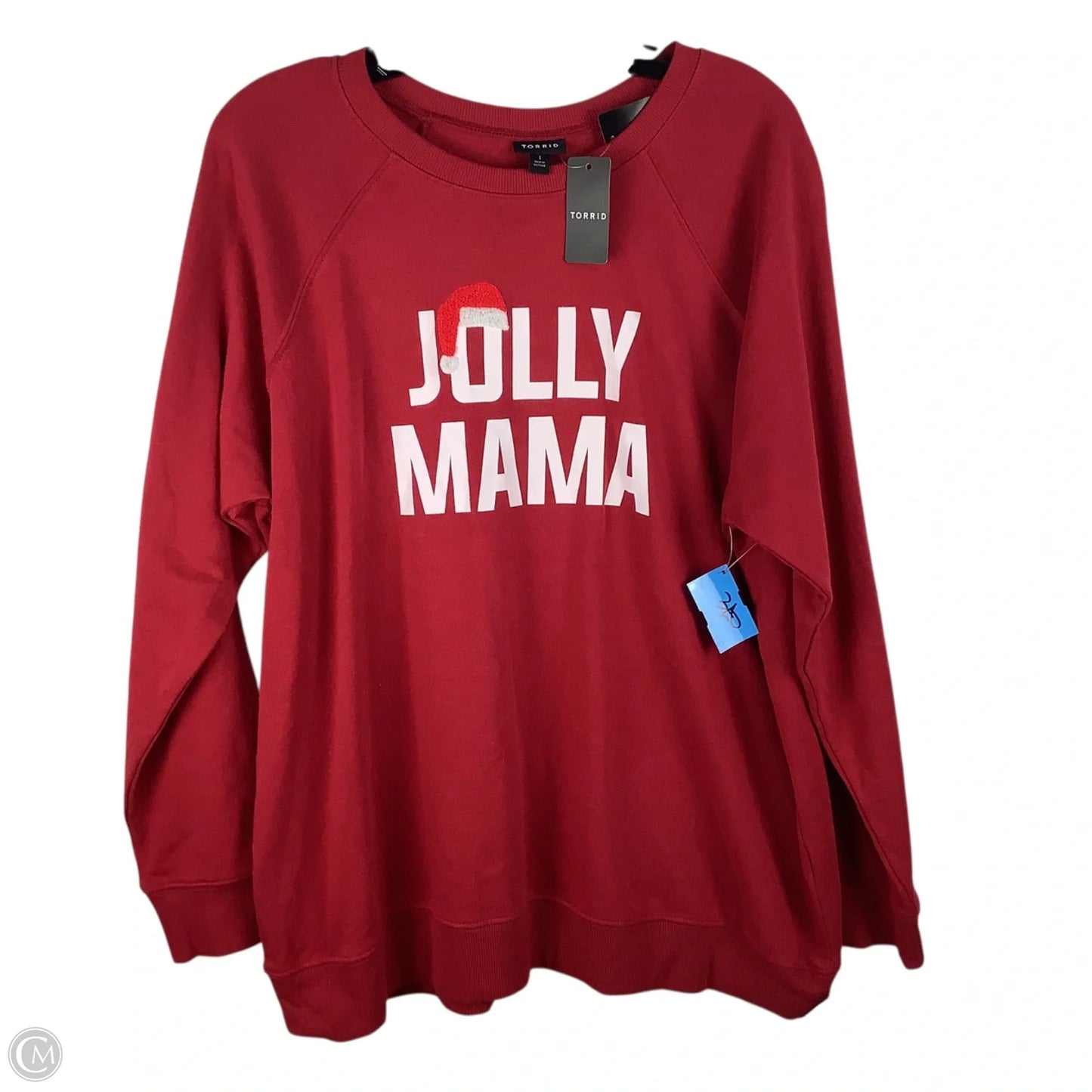 Sweatshirt Crewneck By Torrid In Red, Size: 1x