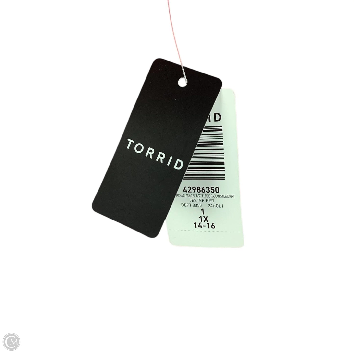 Sweatshirt Crewneck By Torrid In Red, Size: 1x