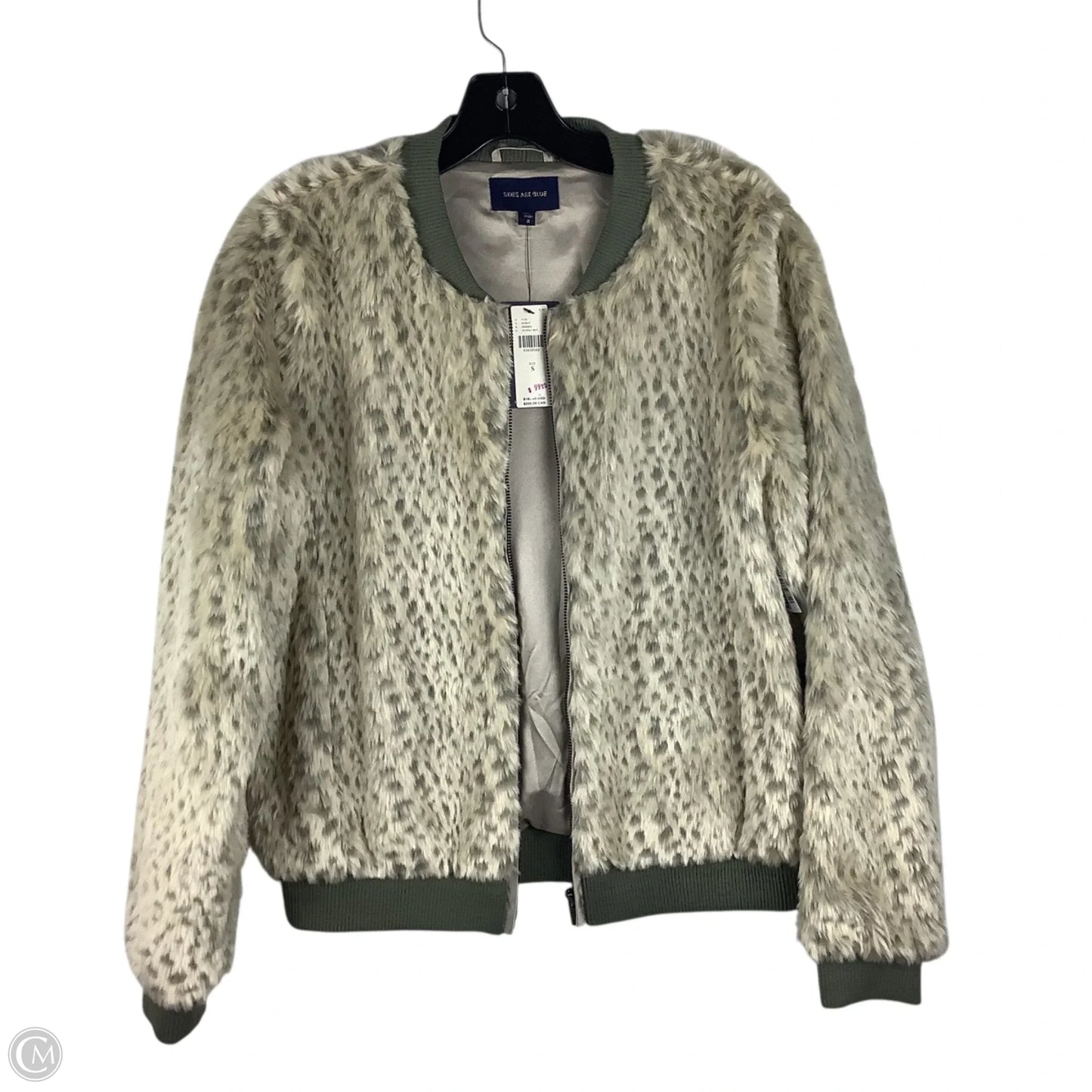 Jacket Faux Fur & Sherpa By Skies Are Blue In Animal Print, Size: S