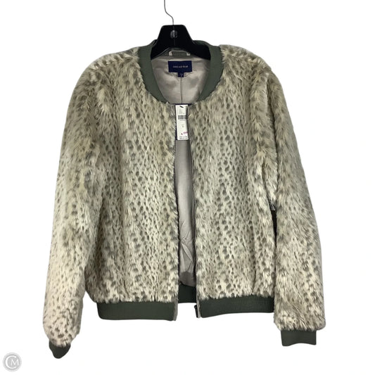 Jacket Faux Fur & Sherpa By Skies Are Blue In Animal Print, Size: S