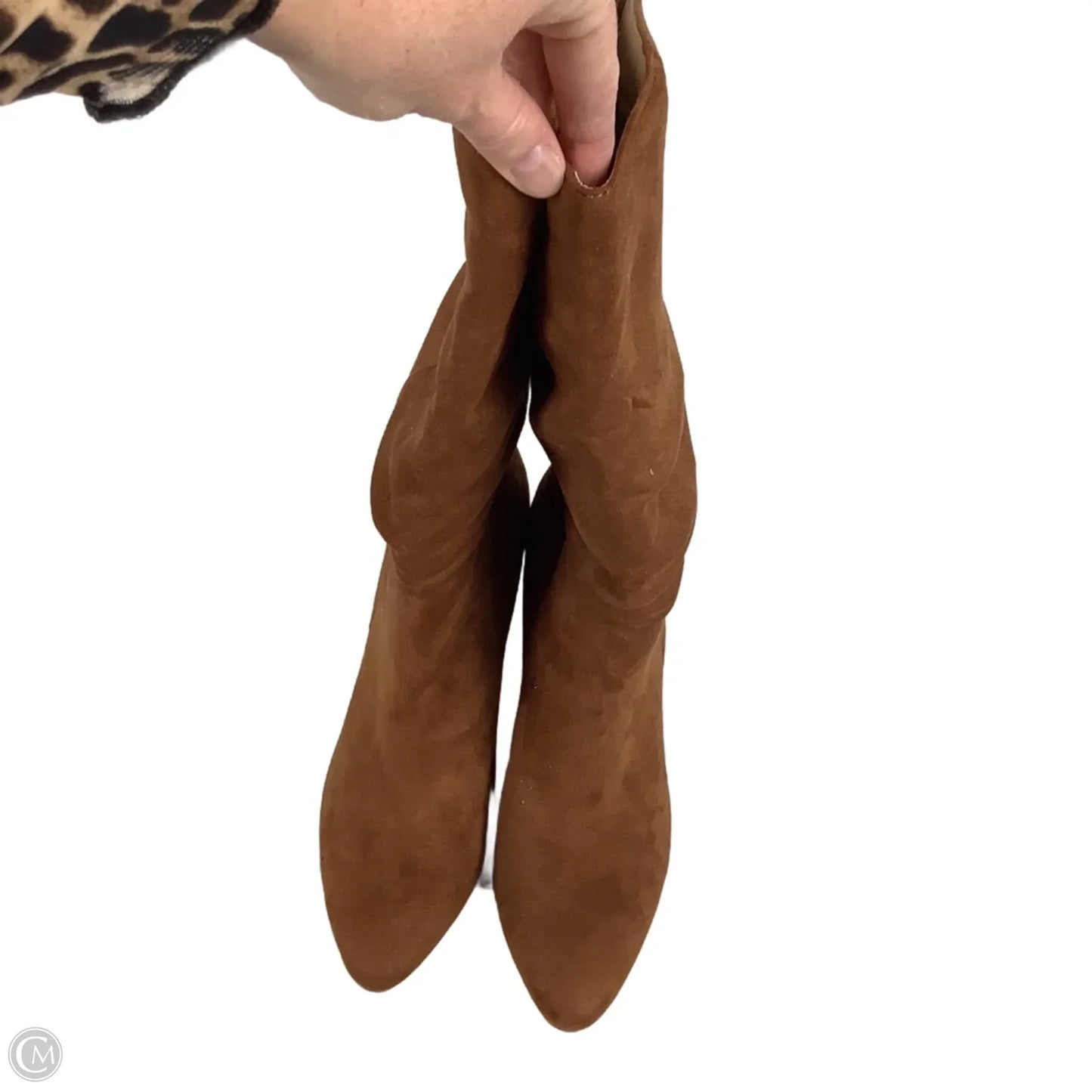 Boots Mid-calf Heels By Banana Republic In Brown, Size: 7