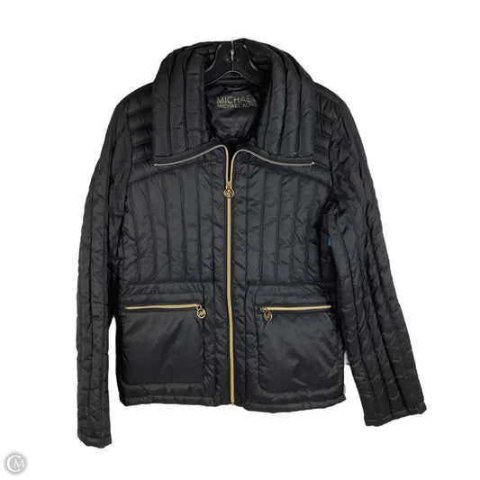 Jacket Puffer & Quilted By Michael By Michael Kors In Black, Size: M