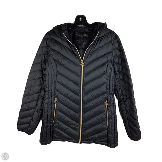 Jacket Puffer & Quilted By Michael By Michael Kors In Black, Size: M
