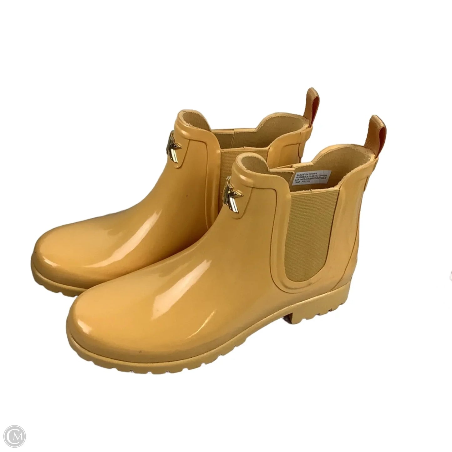 Boots Rain By Michael By Michael Kors In Yellow, Size: 10