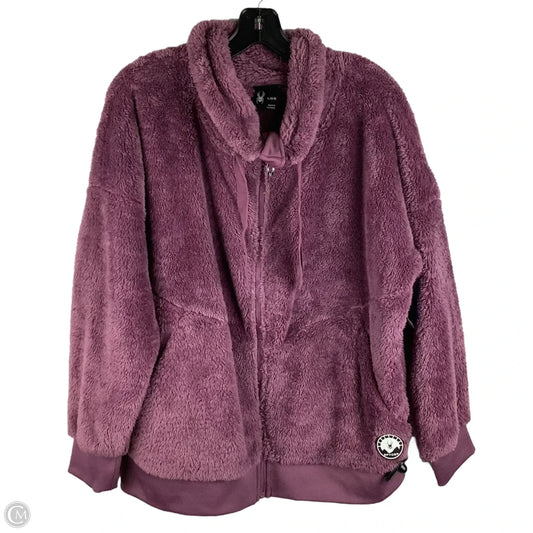 Jacket Fleece By Spyder In Purple, Size: L