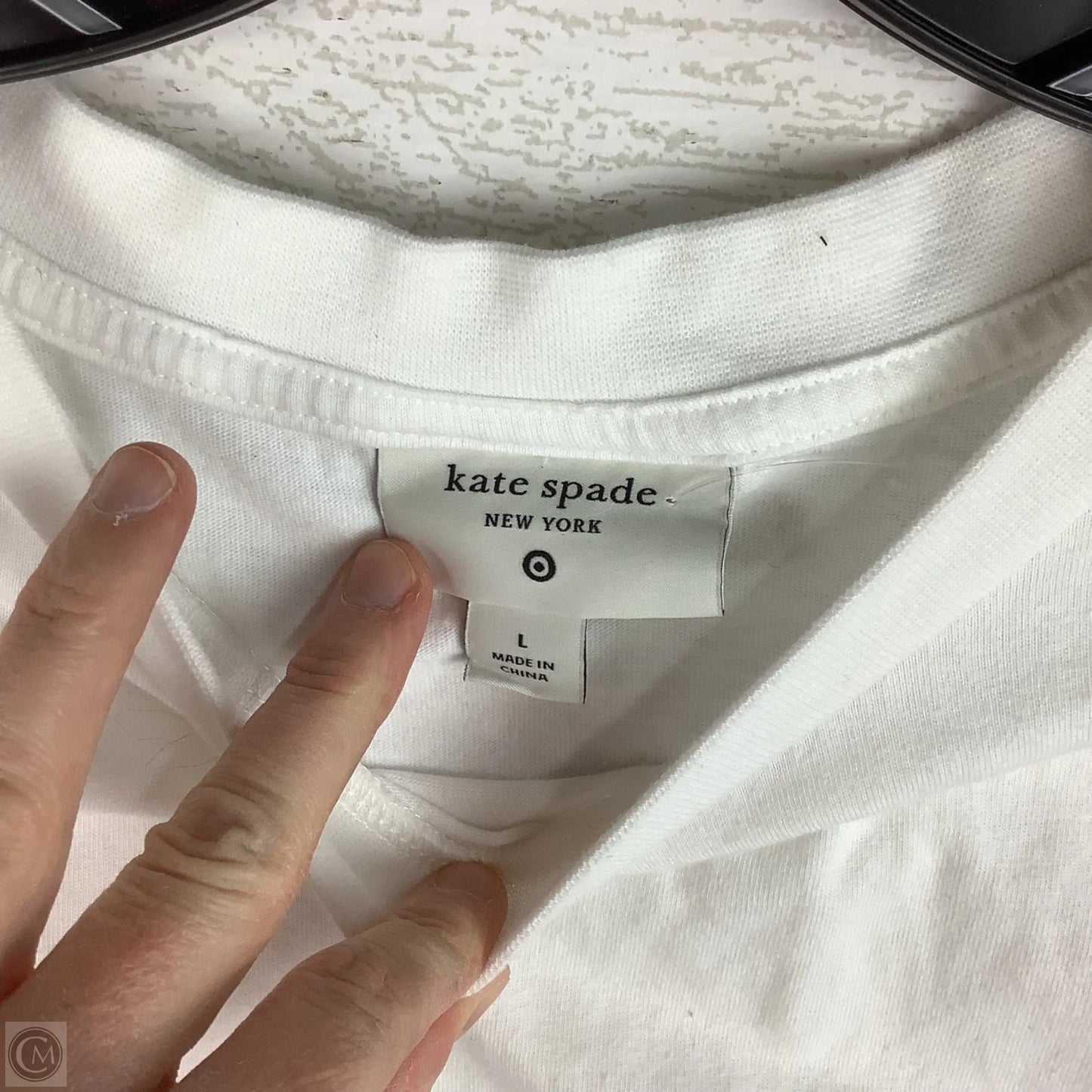 Top Short Sleeve Basic By Target-designer In White, Size: L