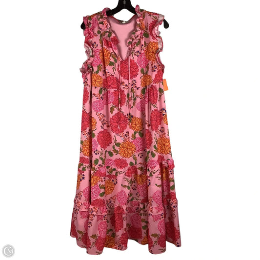 Dress Casual Maxi By Umgee In Floral Print, Size: L
