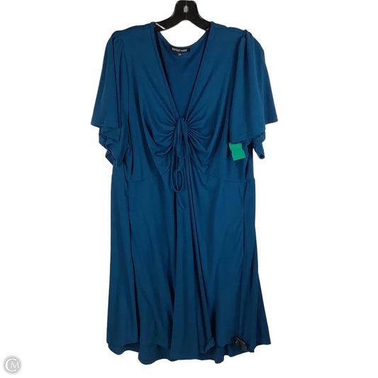 Dress Casual Short By Clothes Mentor In Blue, Size: 3x