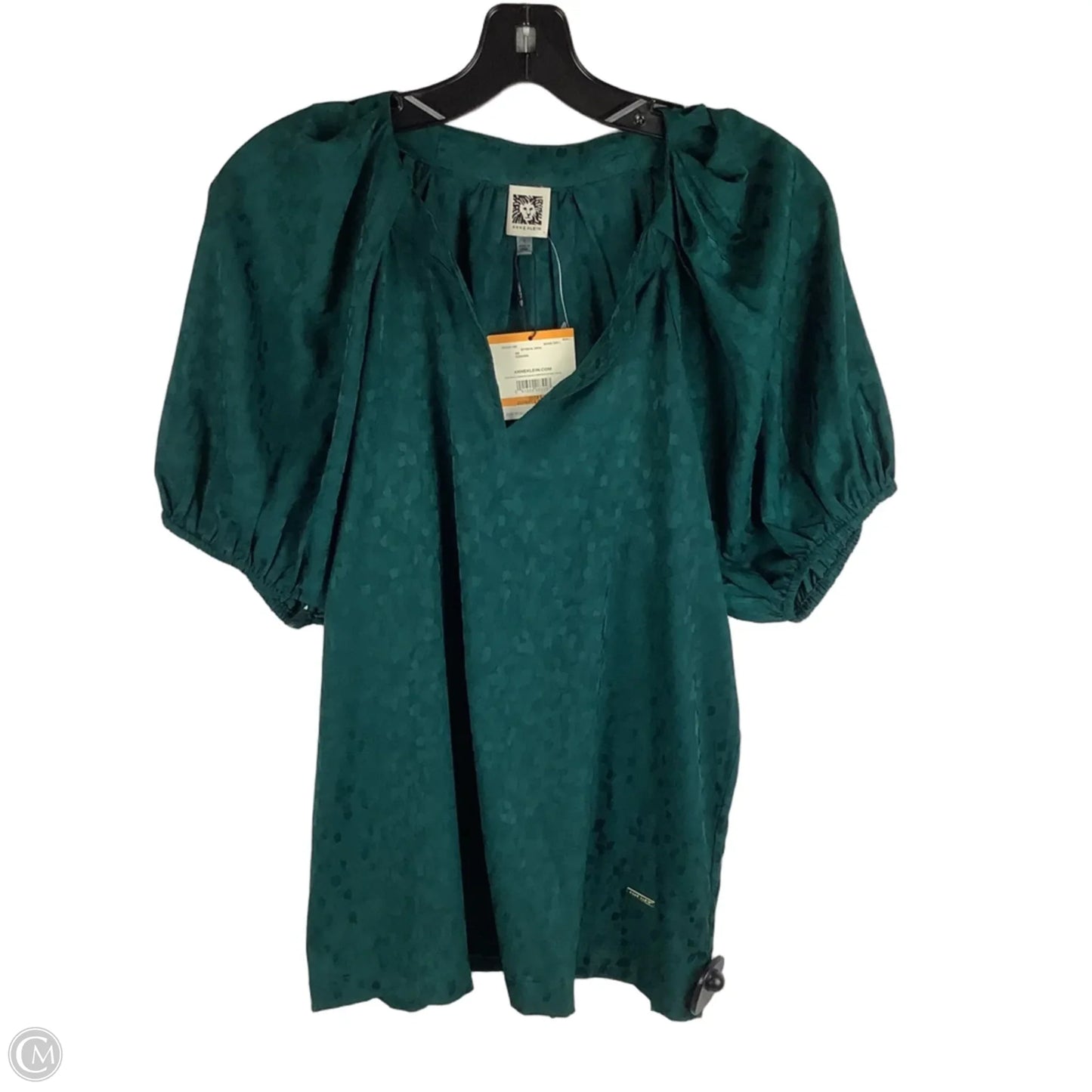 Top Short Sleeve By Anne Klein In Green, Size: S