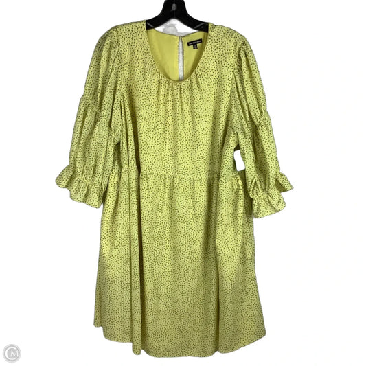 Dress Casual Short By Who What Wear In Yellow, Size: 1x