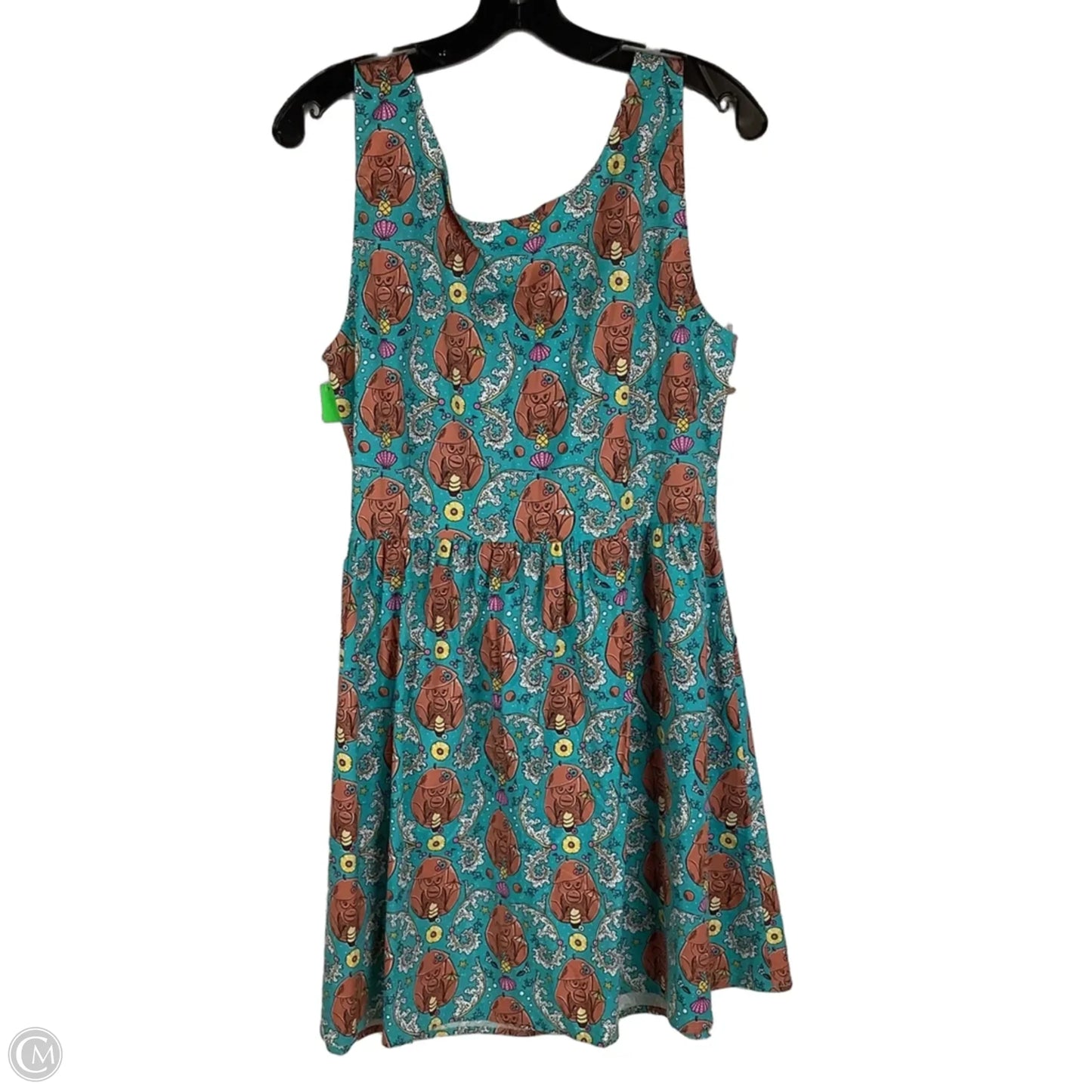 Dress Casual Short By Cmc In Blue & Brown, Size: L