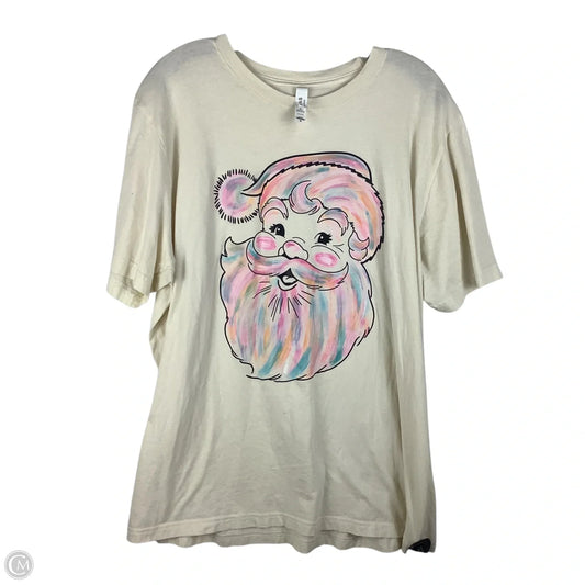 Top Short Sleeve Basic By Bella + Canvas In Cream, Size: Xl