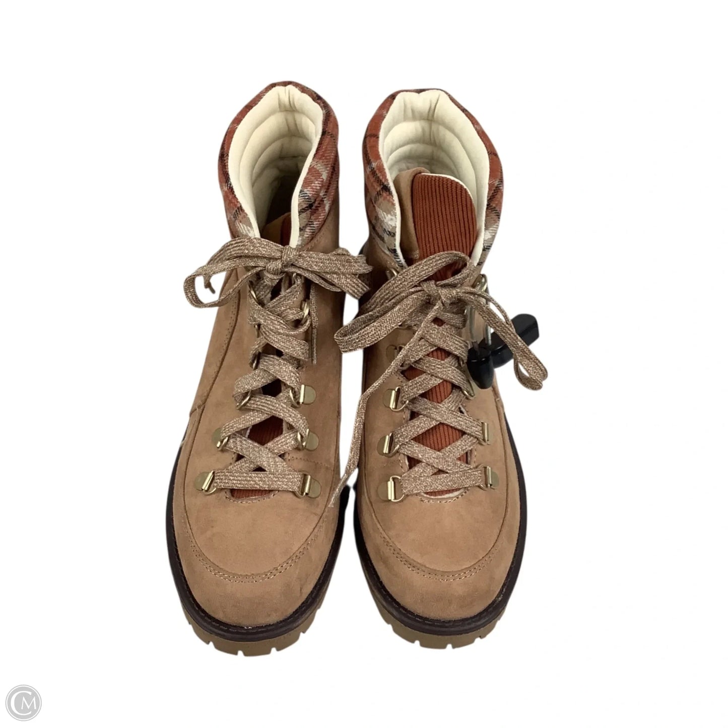 Boots Ankle Flats By True Craft In Tan, Size: 6.5