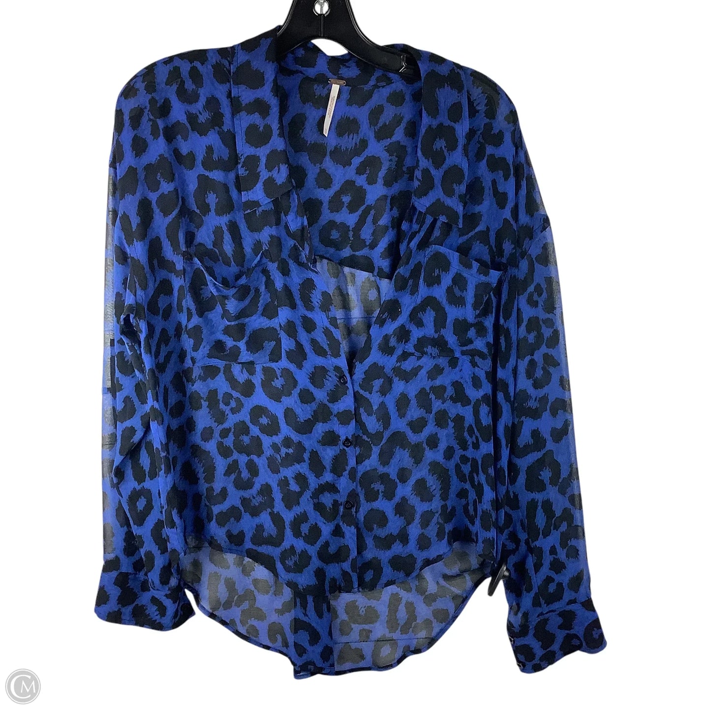 Top Long Sleeve By Free People In Blue, Size: Xs