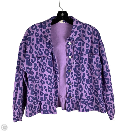 Jacket Denim By Jodifl In Animal Print, Size: S