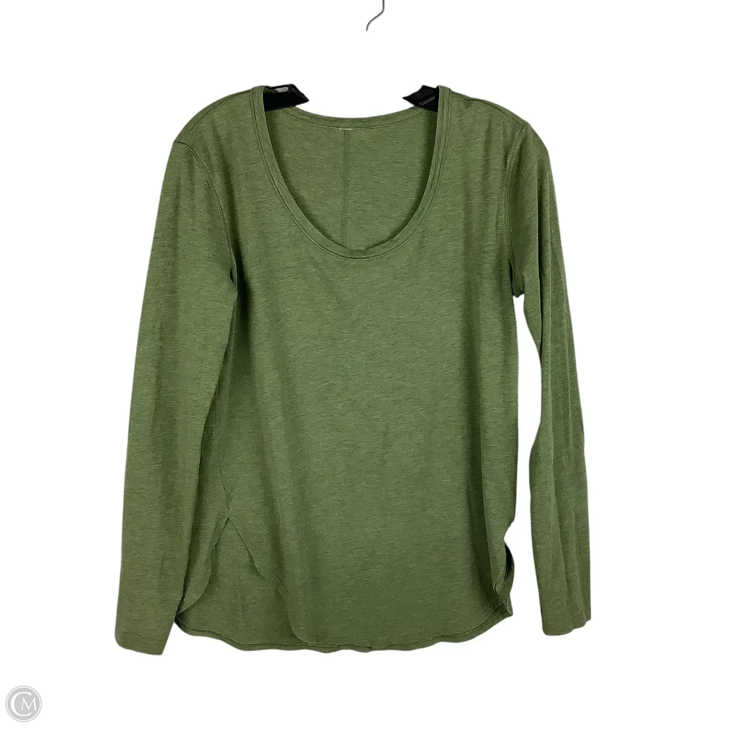 Athletic Top Long Sleeve Crewneck By Lululemon In Green