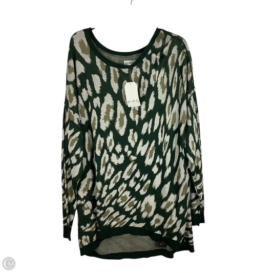 Sweater By Wonderly In Green, Size: 2x
