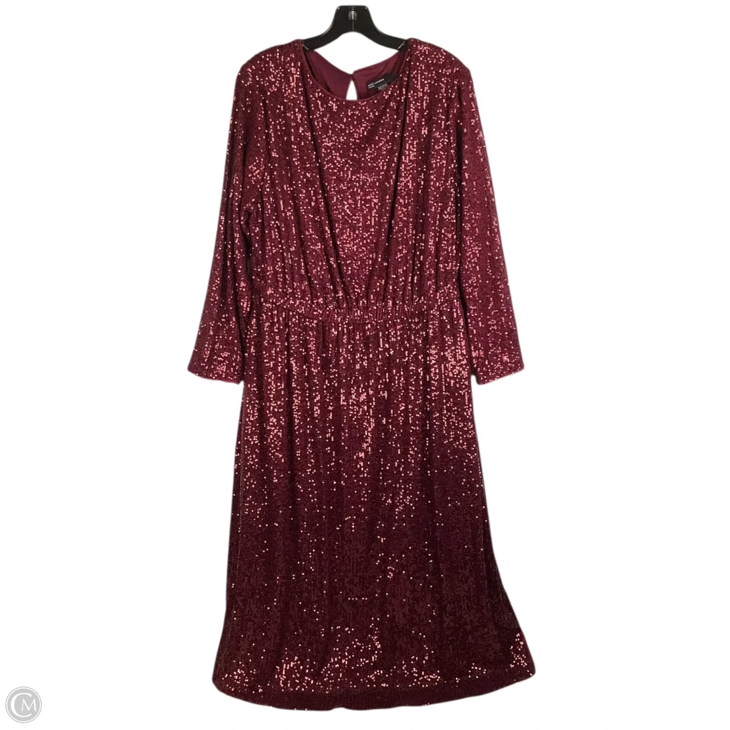 Dress Party Midi By Maggy London In Red, Size: 16W