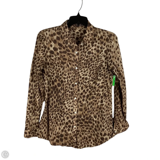 Top Long Sleeve By J Mclaughlin In Animal Print, Size: Xs