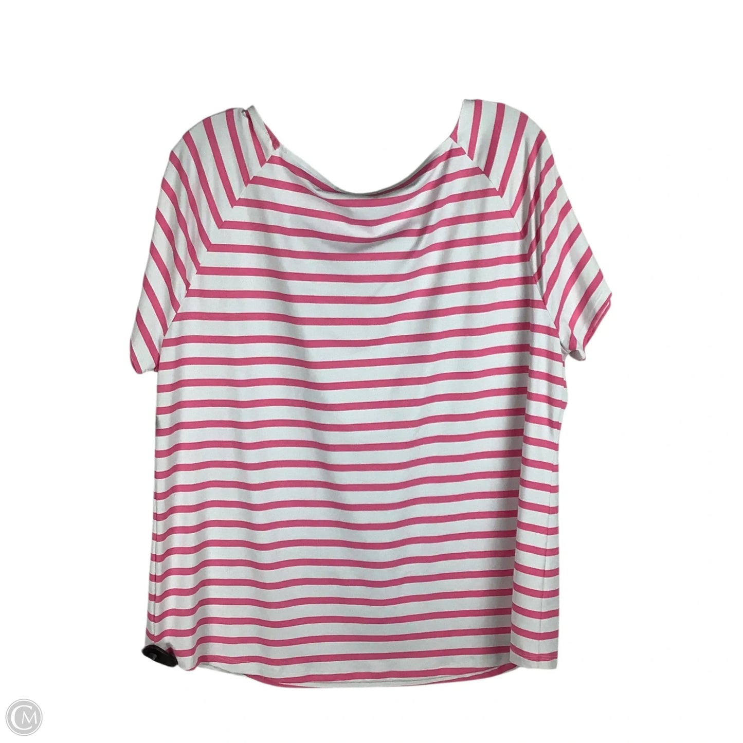 Top Short Sleeve By Talbots In Pink, Size: Xl