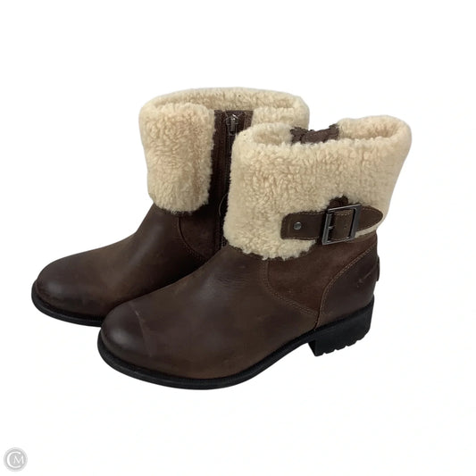 Boots Designer By Ugg In Brown, Size: 7