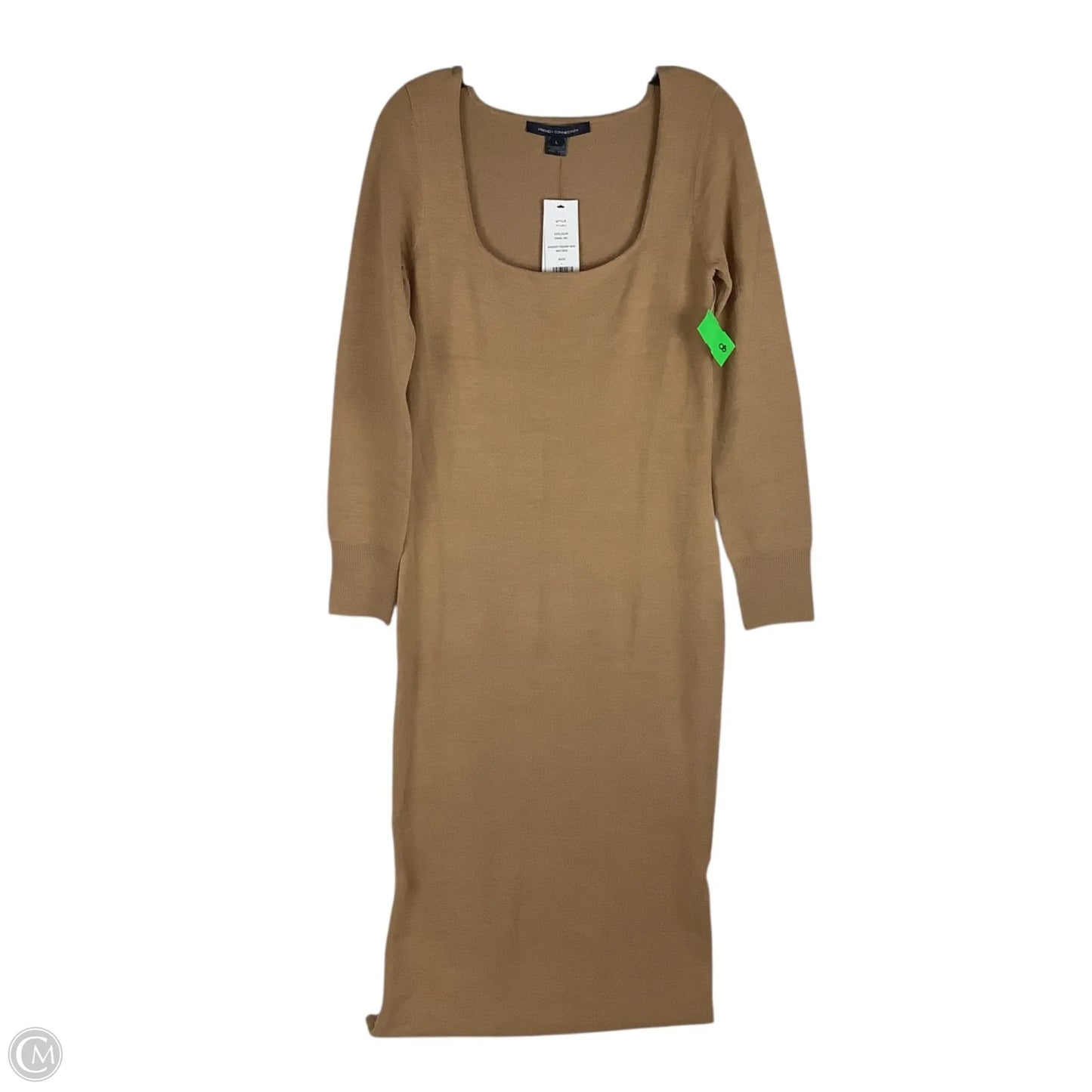 Dress Sweater By French Connection In Brown, Size: L