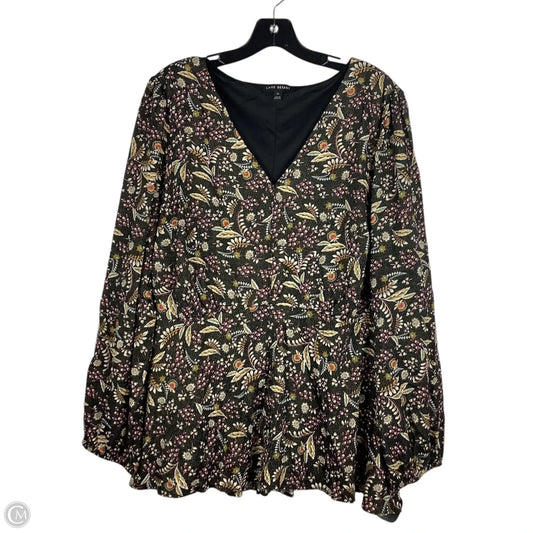 Top Long Sleeve By Lane Bryant In Black, Size: Xl