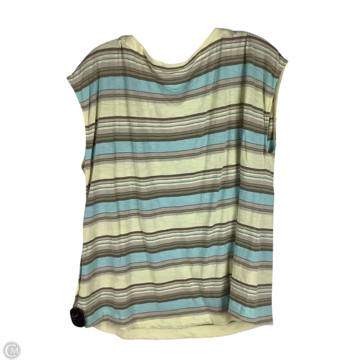 Top Short Sleeve Basic By J. Jill In Striped Pattern, Size: L