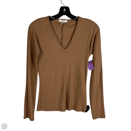 Top Long Sleeve By Rag And Bone In Brown, Size: S