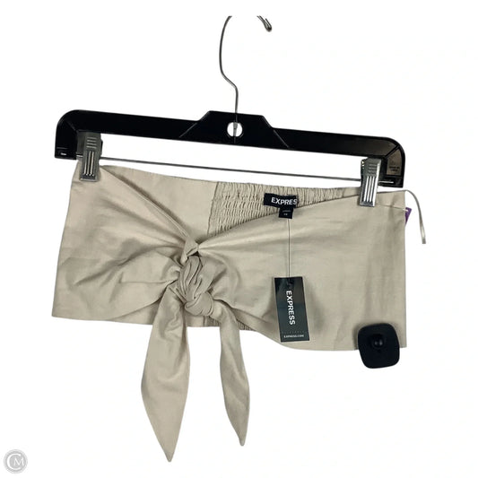 Top Sleeveless By Express In Tan, Size: Xs