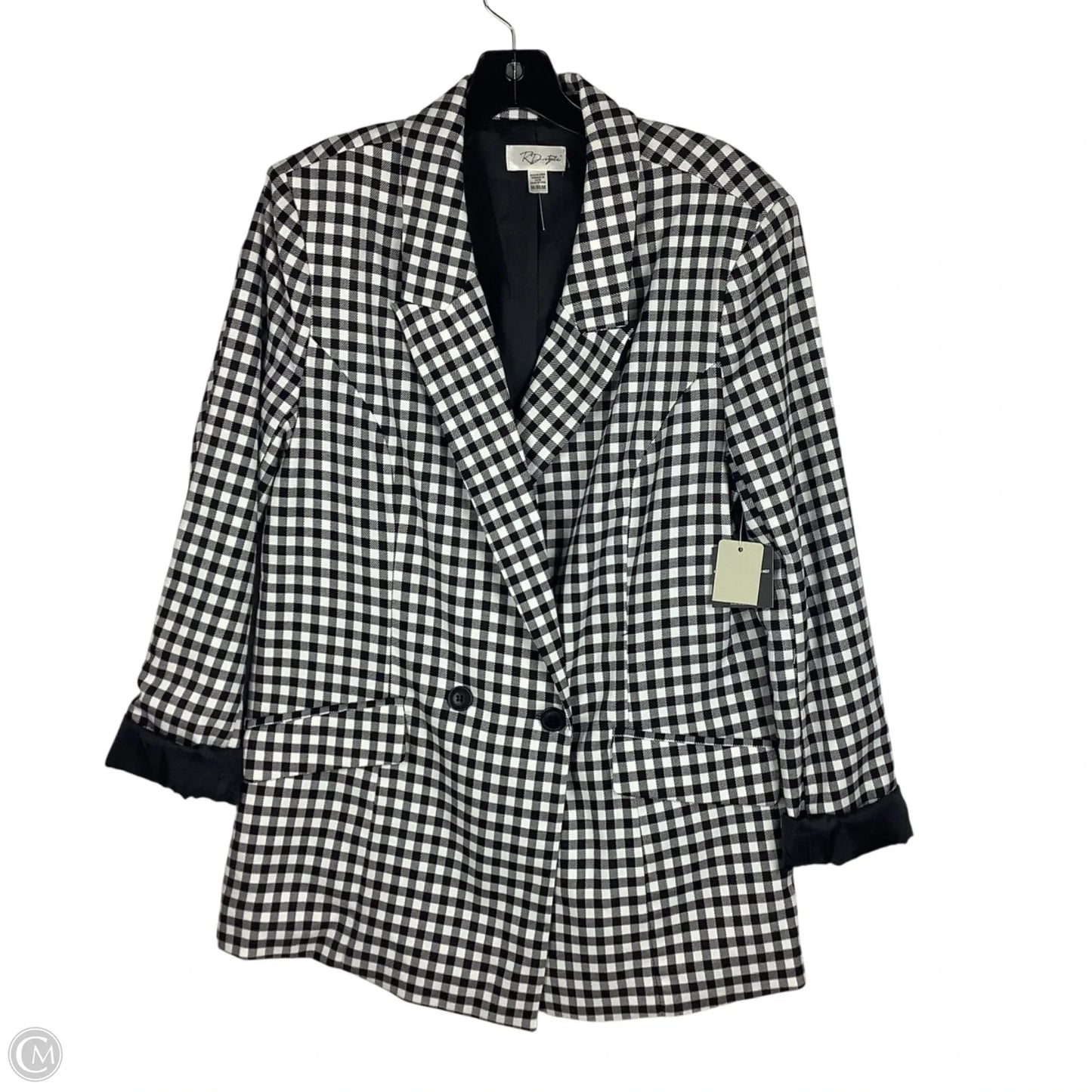 Blazer By Rd Style In Plaid Pattern, Size: M