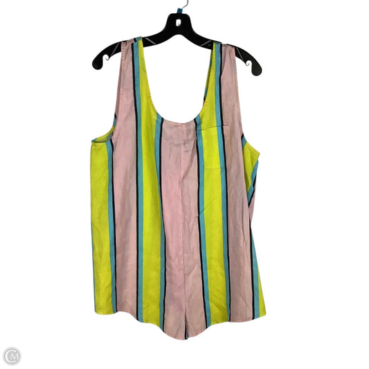 Romper By Clothes Mentor In Striped Pattern, Size: 10