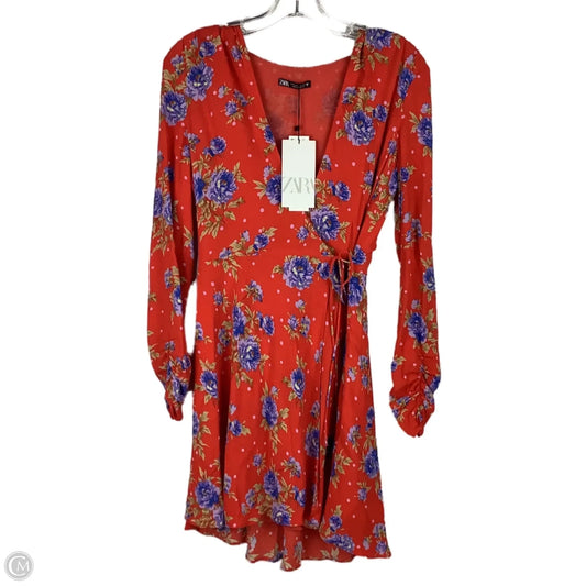 Dress Casual Short By Zara In Red, Size: S