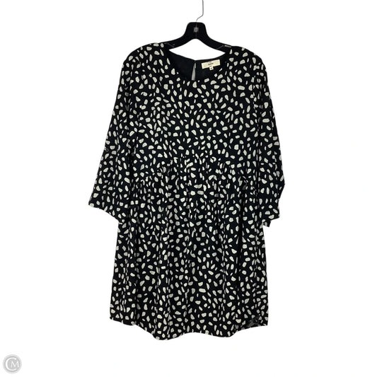 Dress Casual Short By Entro In Black & Cream, Size: M