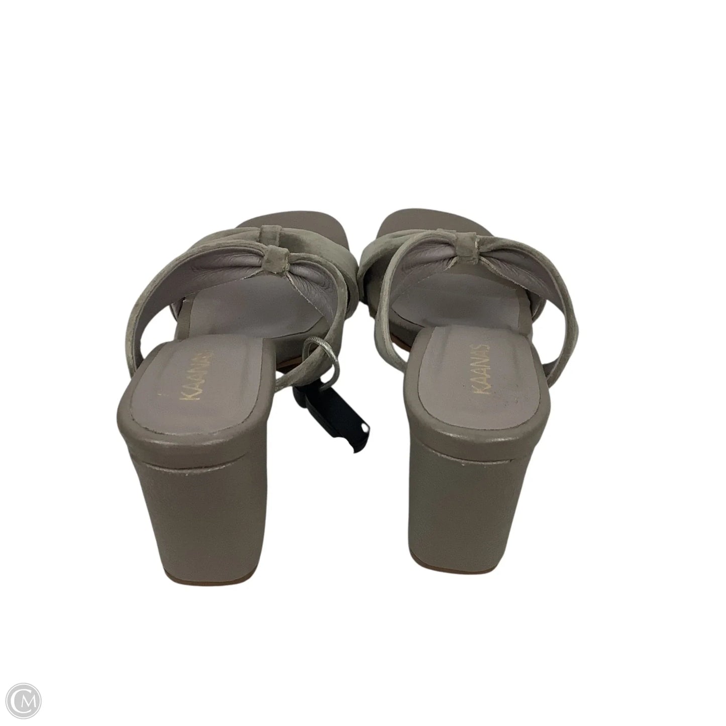 Sandals Heels Block By Cmc In Grey, Size: 9