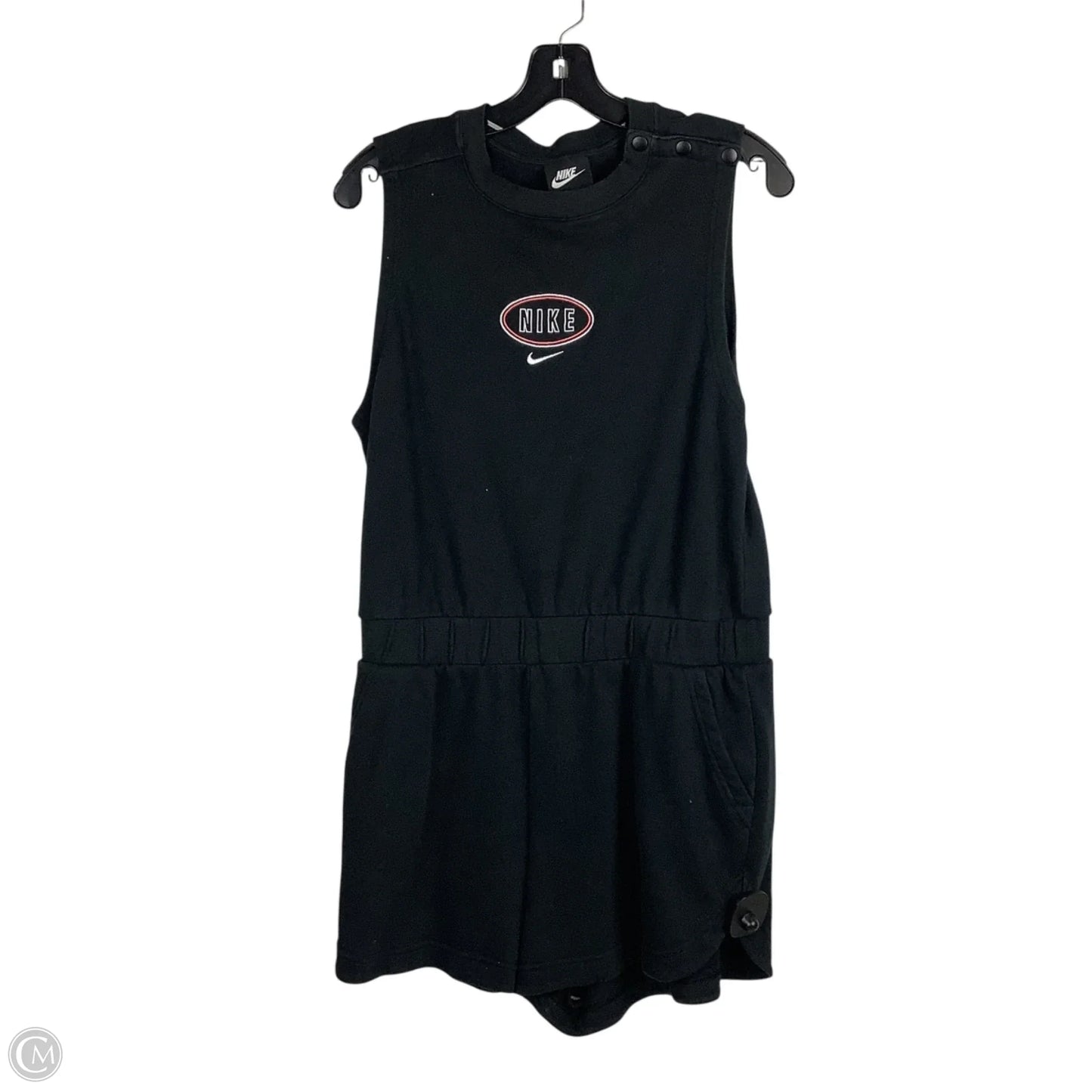 Romper By Nike Apparel In Black, Size: L
