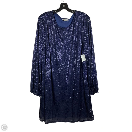 Dress Party Short By Chicsoul In Navy, Size: 3x