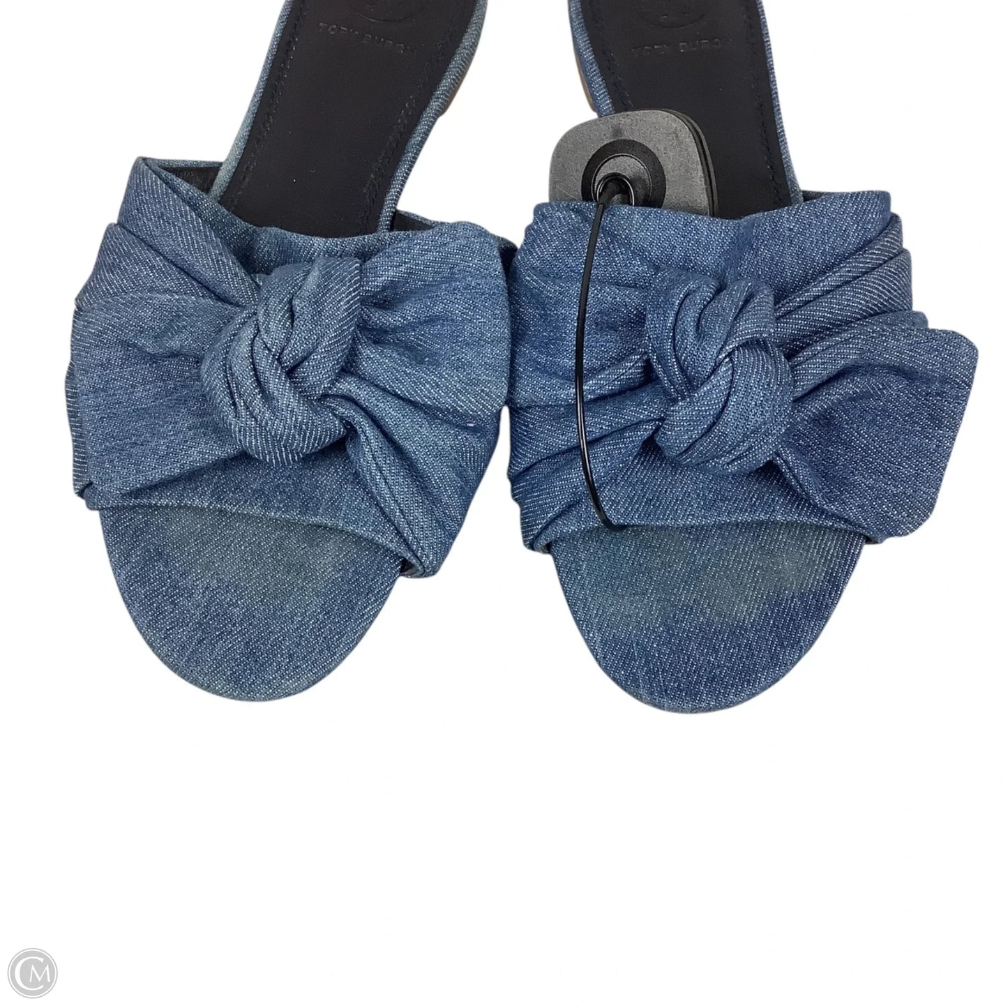 Sandals Designer By Tory Burch In Blue Denim, Size: 6