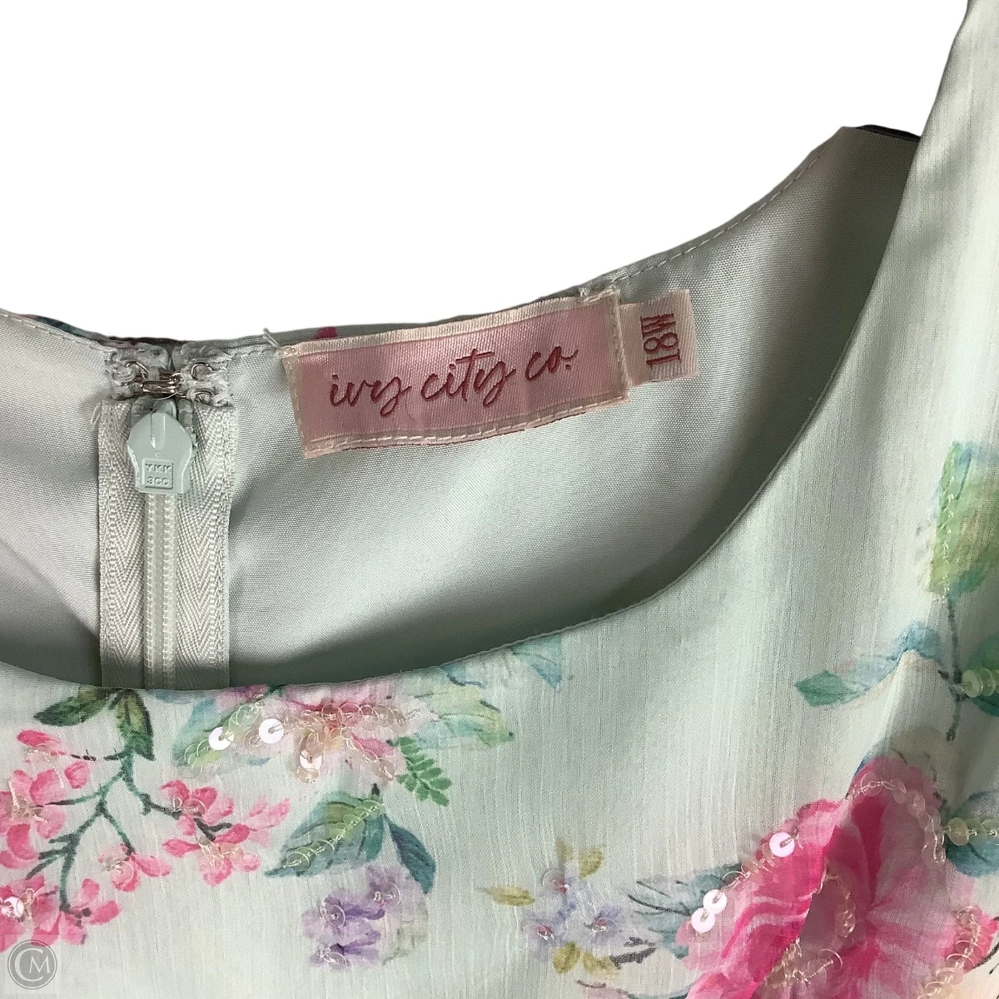 Dress Party Midi By Cmc In Floral Print, Size: 18