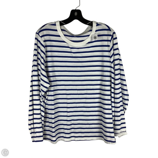 Top Long Sleeve Basic By Old Navy In Striped Pattern, Size: Xl