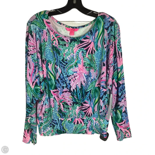 Top Long Sleeve Designer By Lilly Pulitzer In Multi-colored, Size: Xs
