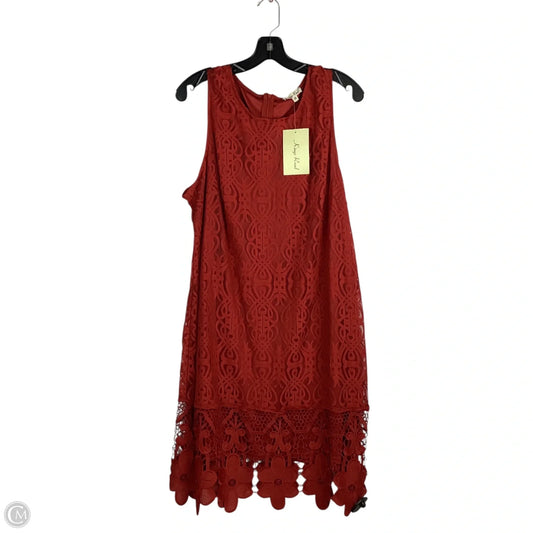 Dress Casual Short By Clothes Mentor In Red, Size: 2x