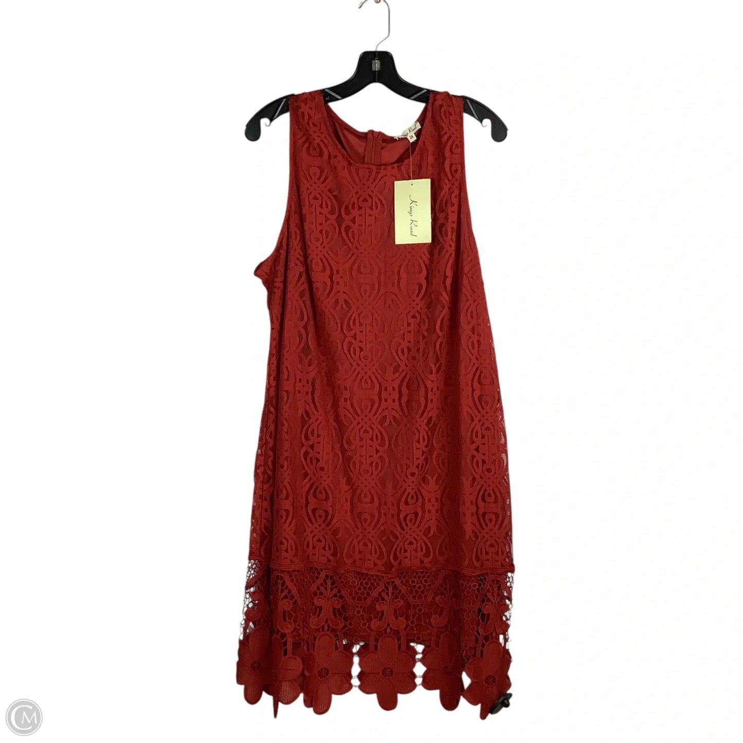 Dress Casual Short By Clothes Mentor In Red, Size: 2x